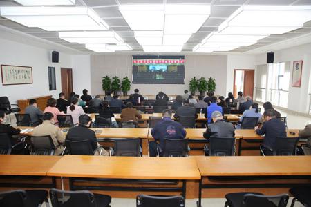 我校组织参加全区教育系统党史学习教育总结网络视频会议